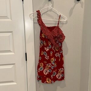 New Art Class Brand Ruffle Wrap Hi Low Tank Dress Girls Size M Medium 7 8 Floral